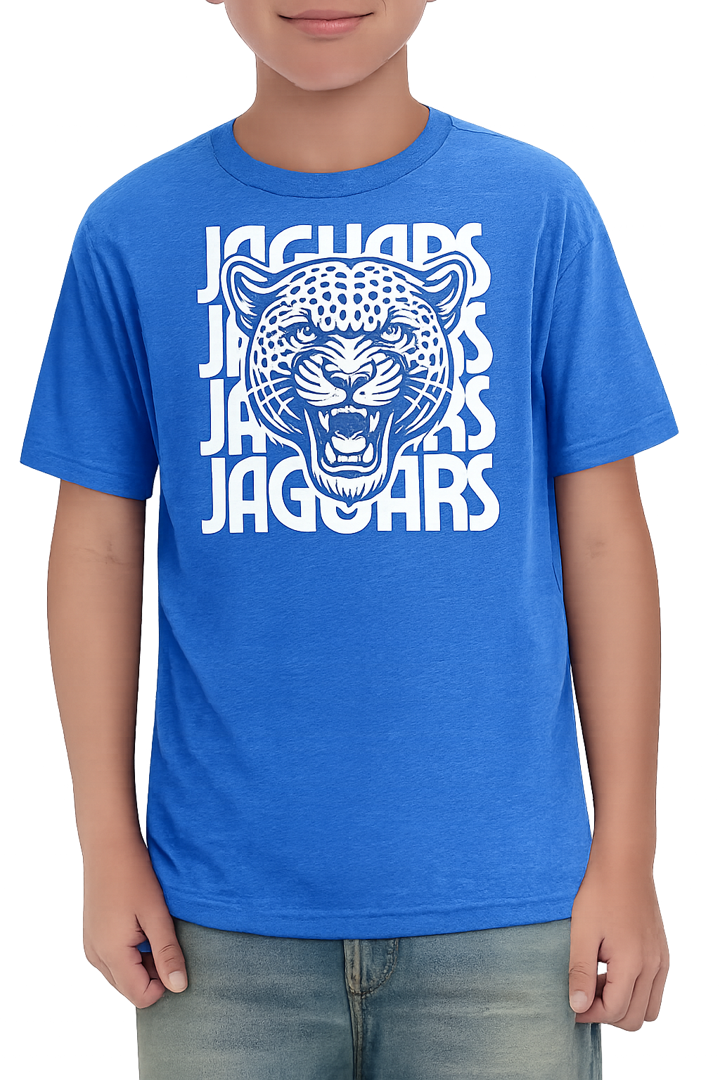 Jefferson Jaguars Stacked Mascot Tee