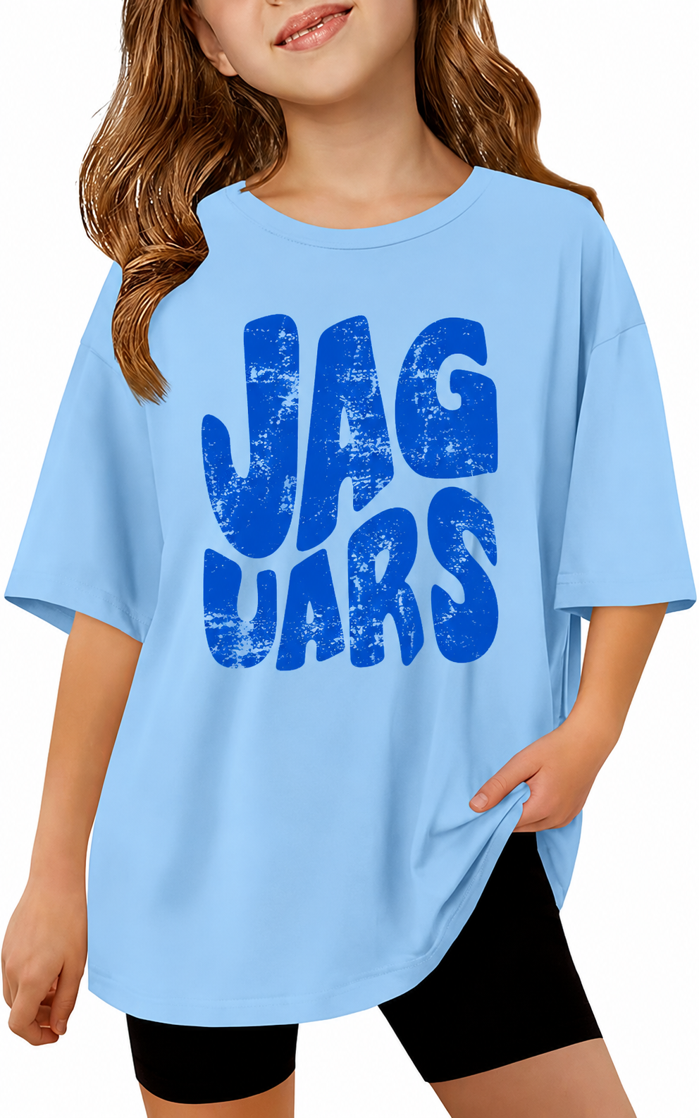 Jefferson Jaguars Oversized Vintage Graphic Tee