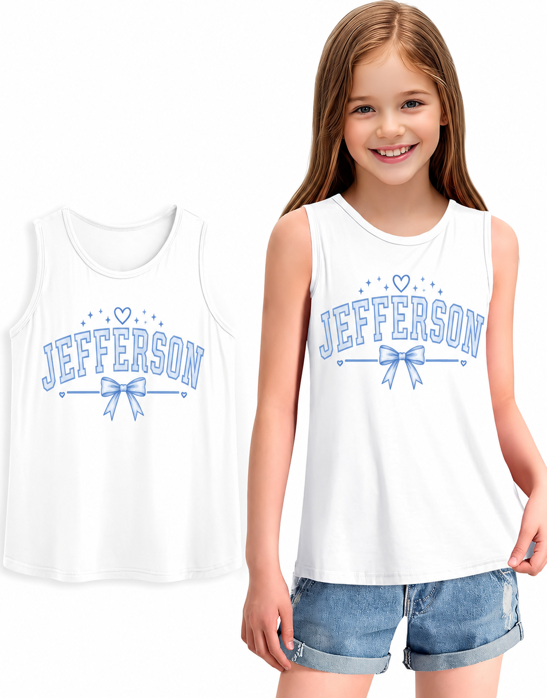 Girls Bow Jefferson Tank